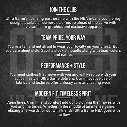 Official NBA Men's Super Soft Game Day Jogger Sweatpants - Comfortable Basketball Lounge Pants for Casual Wear, Workout & Sports Fans
