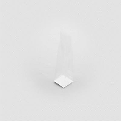 Clear Plastic Gusset Bags with Flat Bottom - 2
