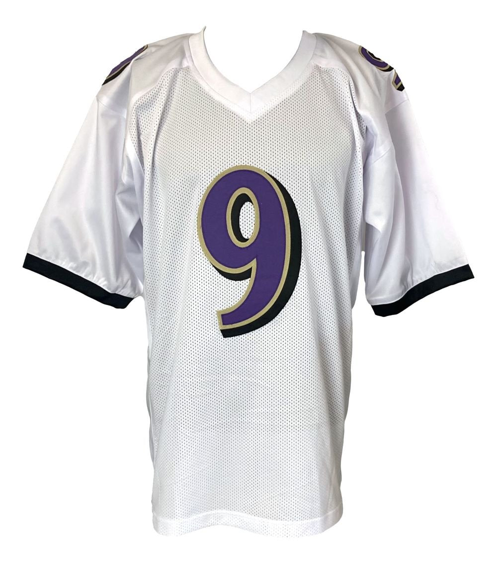 Justin Tucker Baltimore Ravens Autographed White Football Jersey with JSA COA - Perfect for NFL Fans, Collectors & Game Day Memorabilia