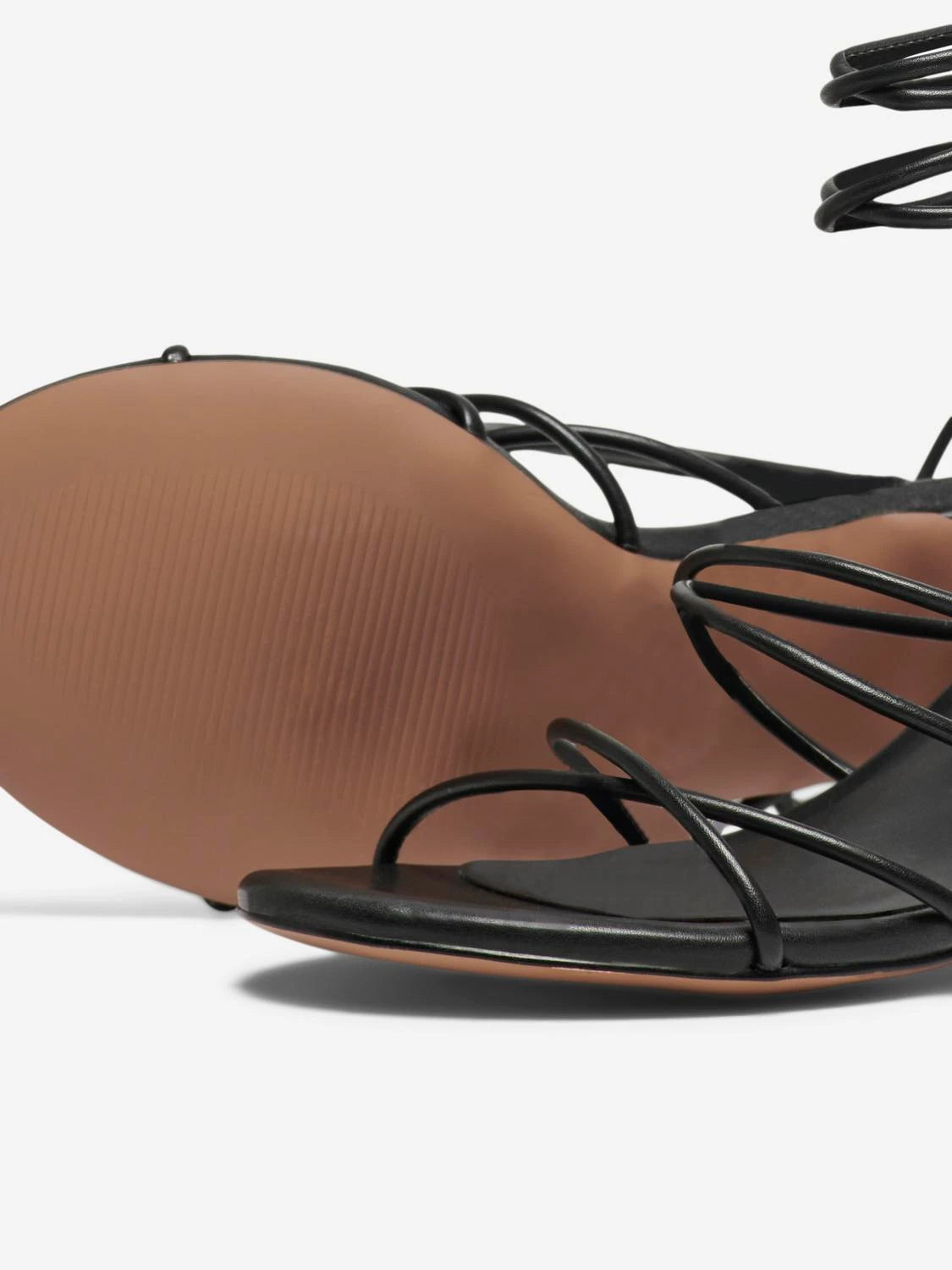Aria Ankle Wrap Sandals for Women - Comfortable Black Summer Sandals with Adjustable Straps | Perfect for Beach, Vacation and Casual Outfits