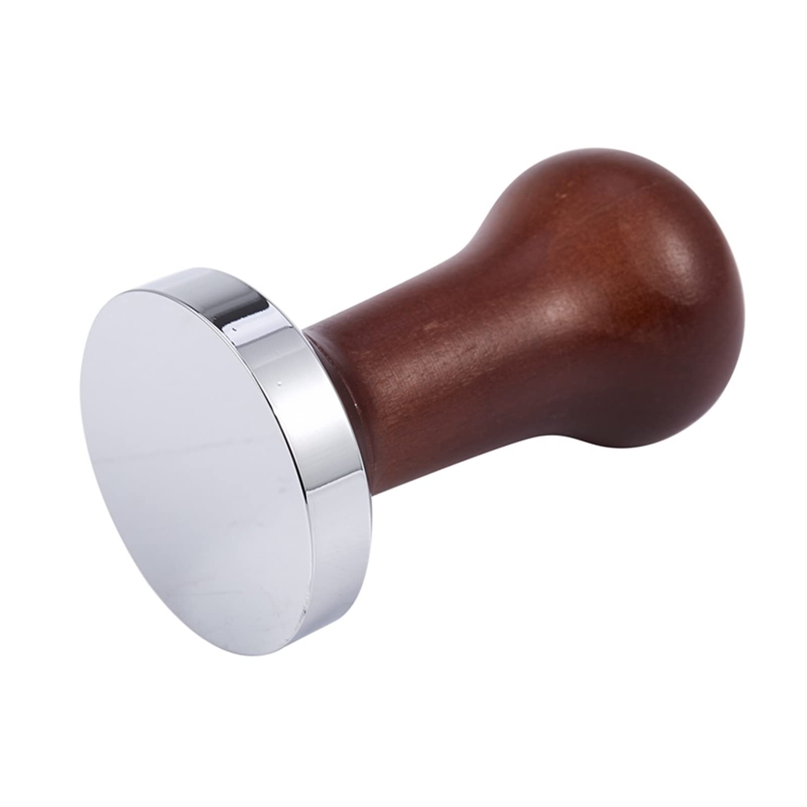 Premium 51mm Coffee Tamper with Wooden Handle - Barista Espresso Machine Accessory for Perfect Coffee & Espresso Powder Compaction (Coffee Color) - Ideal for Home Baristas & Coffee Shops