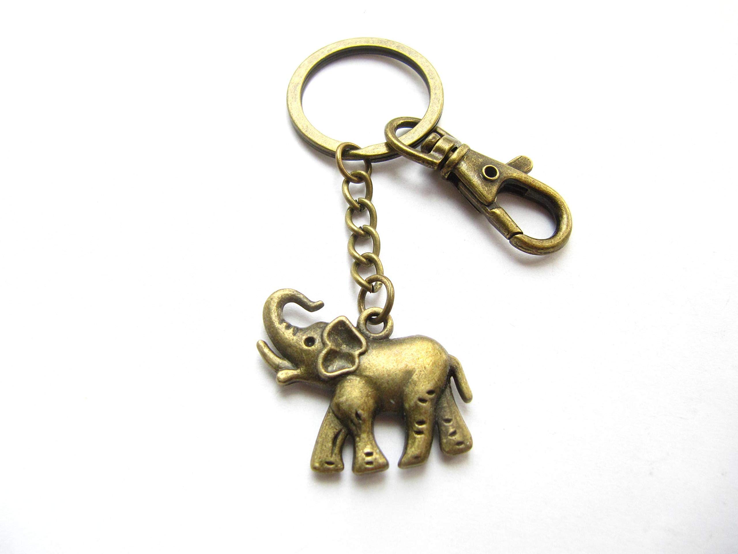 Elephant Keychain - Cute Elephant Key Ring with Good Luck Charm, Perfect Gift for Animal Lovers & Elephant Enthusiasts | Ideal for Key Organization, Backpack Decor, and Unique Gift Giving