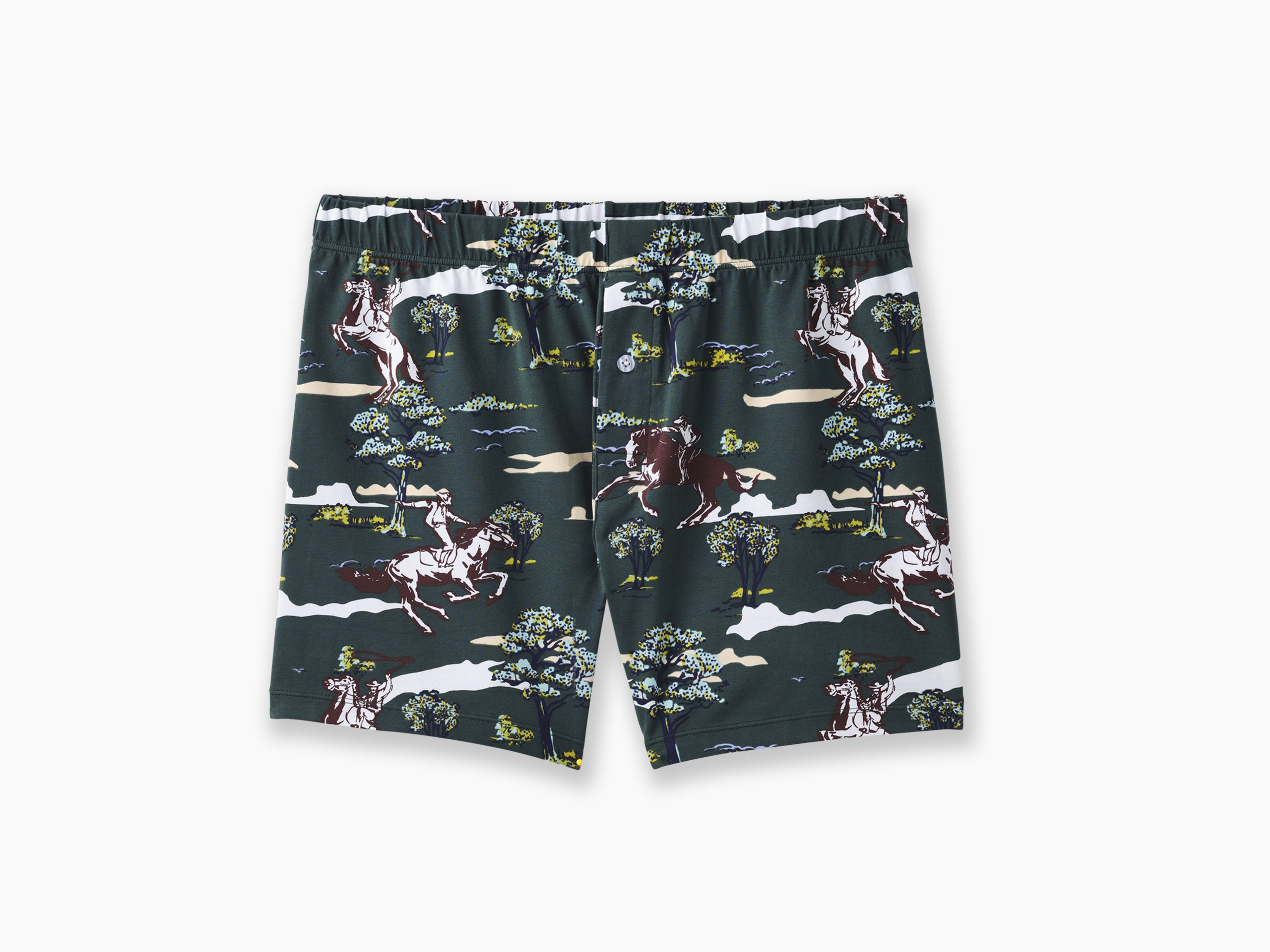 Men's Slim Fit Boxer Briefs - Soft Breathable Underwear for Comfort & Support | Perfect for Gym, Workout & Everyday Wear | Forest Rodeo Design