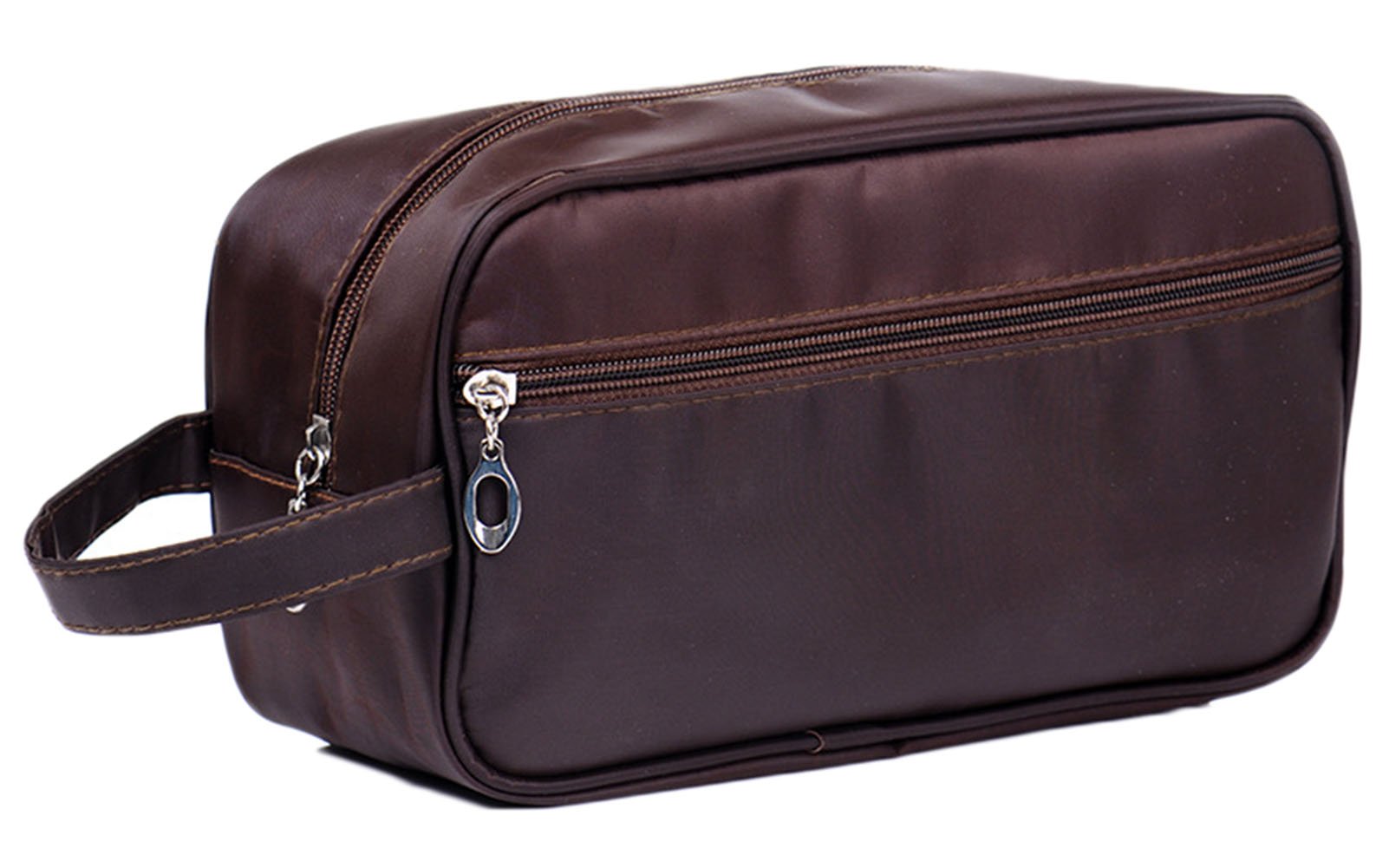 iSuperb® Waterproof Travel Toiletry Bag for Men - Portable Gym & Shaving Organizer (10x6x4 Inch, Coffee) - Perfect for Business Trips, Camping & Vacation Packing