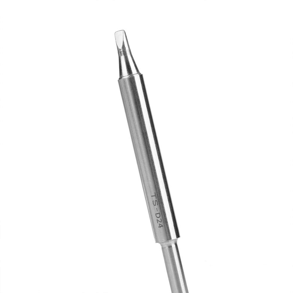 High-Quality TS100 Soldering Iron Tip - Mini Stainless Steel Replacement (TsD24) for Precise Electronics Repair | Perfect for DIY Projects, Circuit Board Fixing & Small Welding Jobs