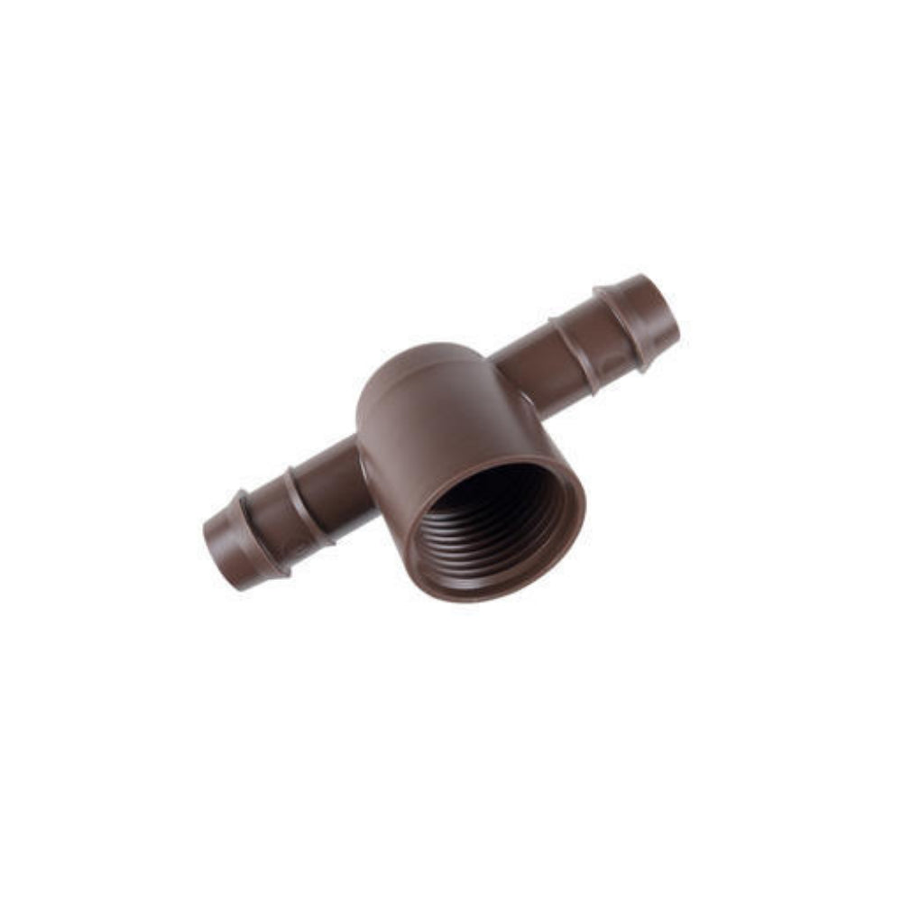 Hunter 17mm Barb Tee Fitting - Barb x FPT Connector for Hydraulic Systems, Plumbing & Irrigation - Perfect for Water Lines, Air Hoses & Fluid Transfer Applications