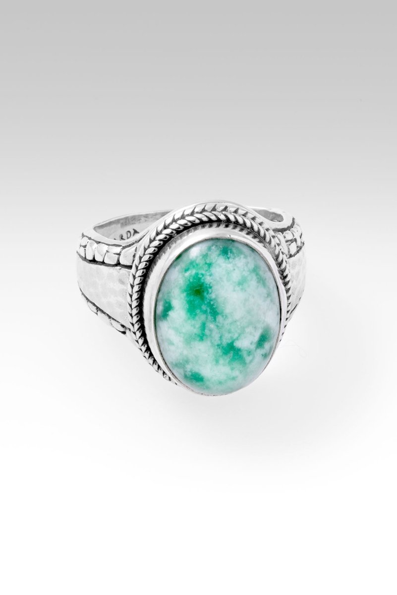 God's Blessings Ring™ - Amazonite Gemstone Jewelry for Women - Elegant Spiritual Healing Bracelet for Meditation, Yoga & Positive Energy