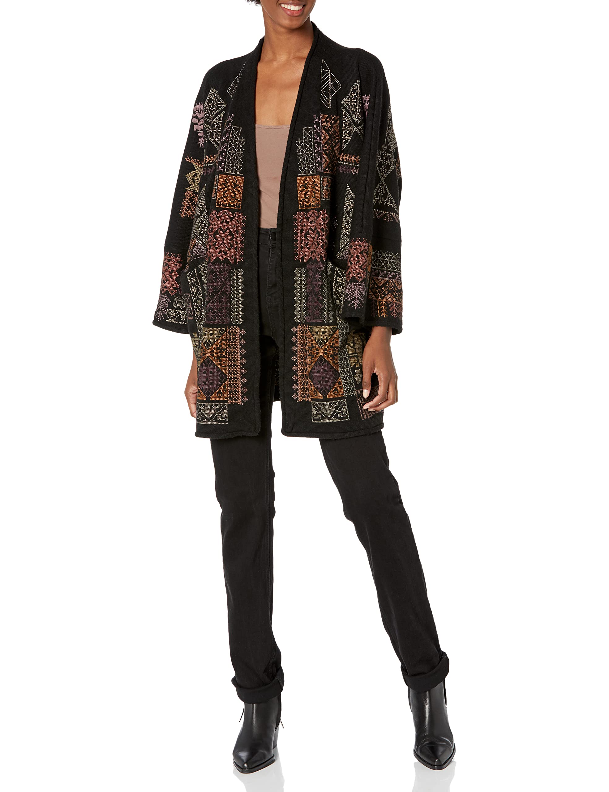 Biya Johnny Was Women's Long Sleeve Sweater - Soft Knit Pullover for Fall & Winter - Perfect for Office, Dates & Casual Outings