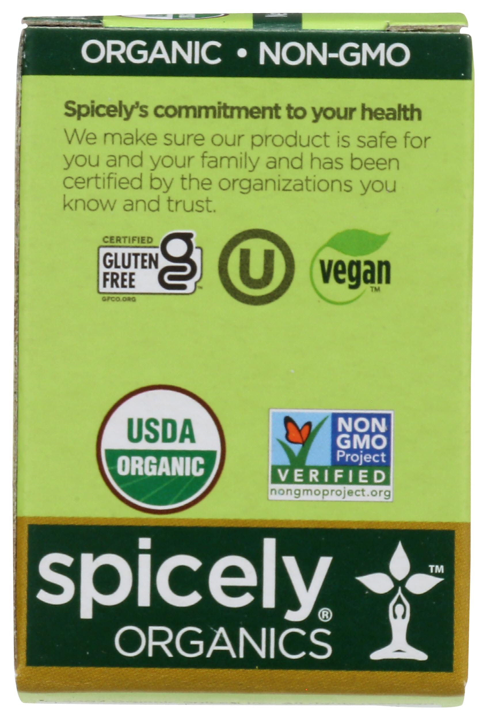 Organic Basil Leaves by Spicely - 0.1 Oz | USDA Certified Organic, Gluten-Free, Non-GMO | Perfect for Cooking, Pizza, Pasta & Salad Seasoning