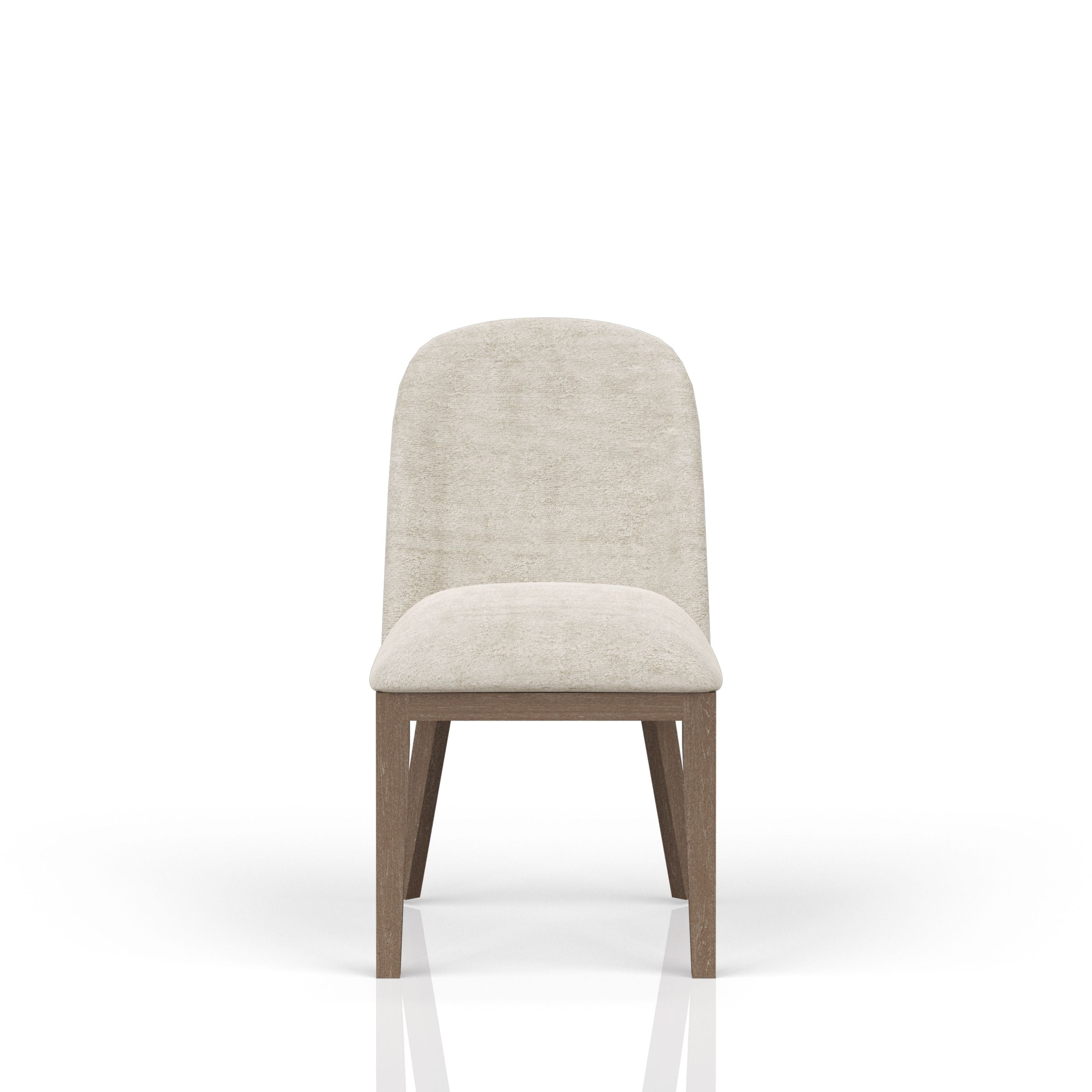 Luxury Cocoa & Ivory Upholstered Chairs Set of 2 - Modern Living Room Furniture for Home Decor & Comfortable Seating