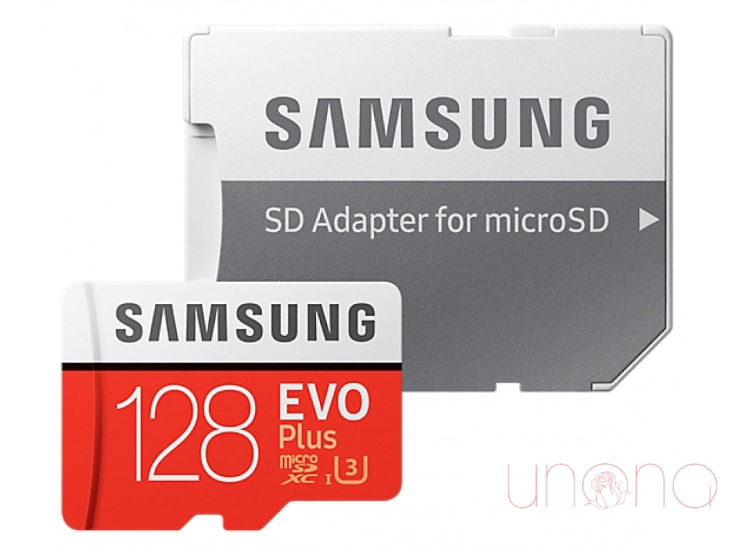Samsung EVO Plus 128GB MicroSDXC UHS-I Memory Card with Adapter (MB-MC128GA/RU) - High Speed Storage for Smartphones, Tablets, Drones & Action Cameras
