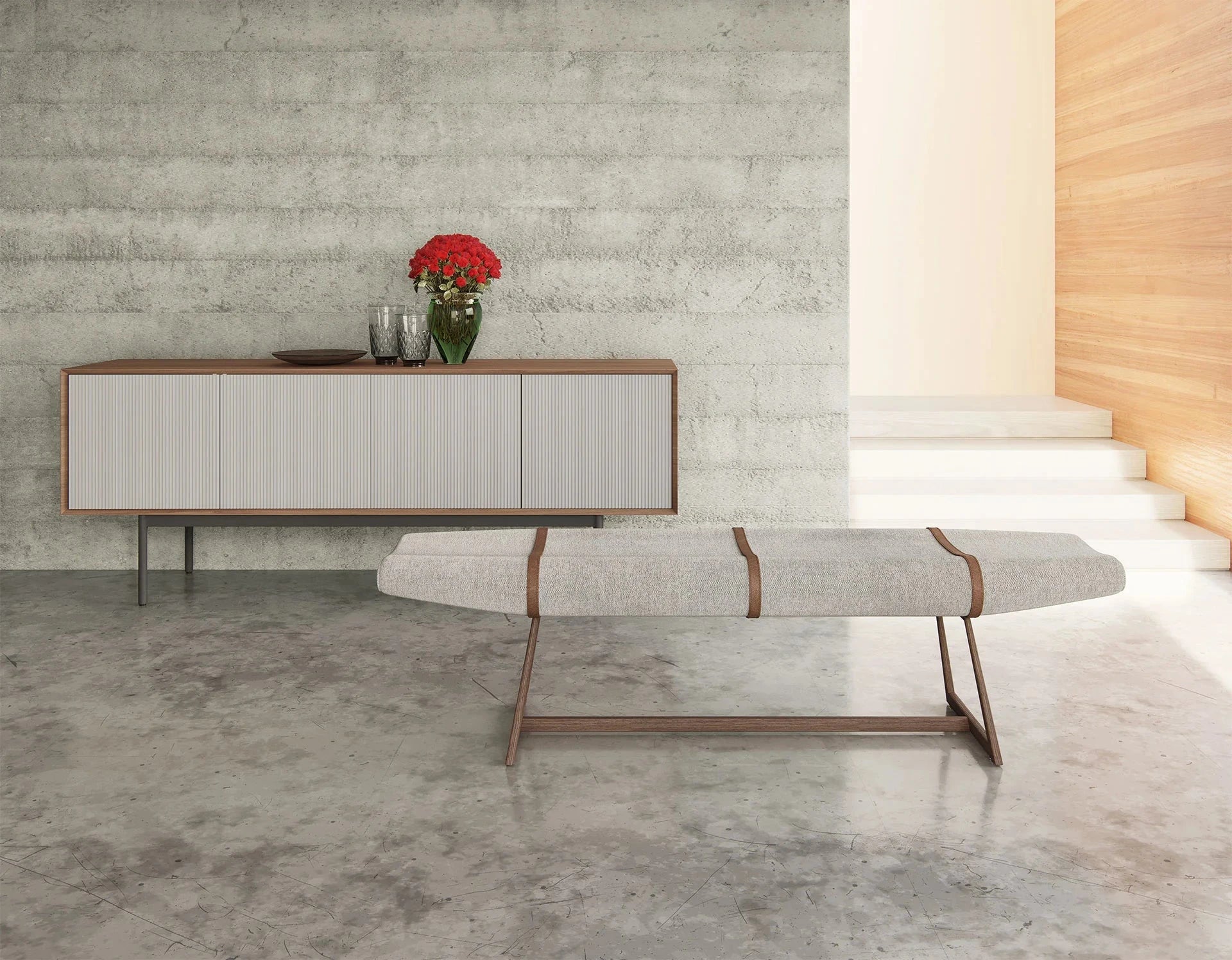 Suttonne Modern Dining Sideboard Buffet Cabinet - 2 Color Options for Living Room, Dining Room & Entryway Storage