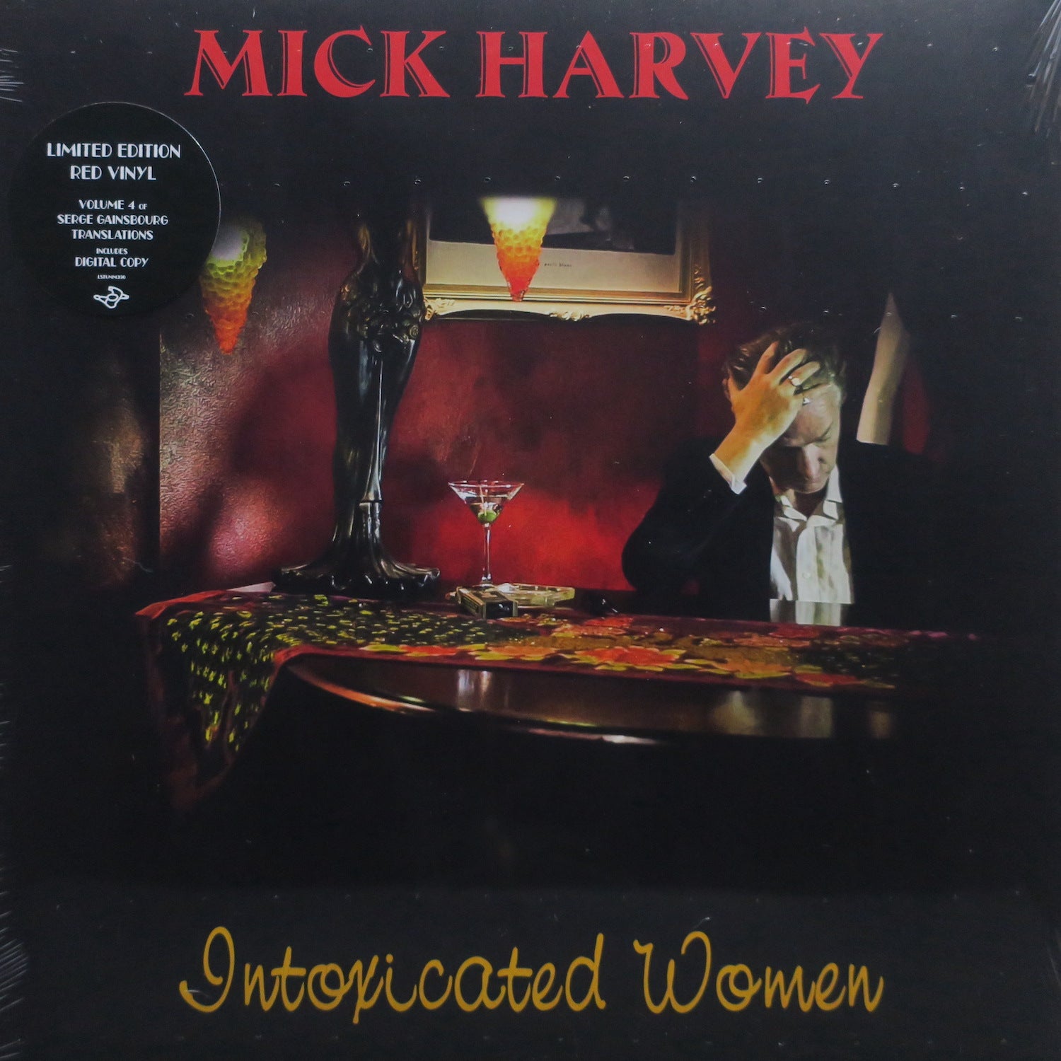 MICK HARVEY 'Intoxicated Women' Limited Edition RED Vinyl LP Record - Perfect for Music Collectors & Vinyl Enthusiasts, Great for Home Listening & Gift Giving