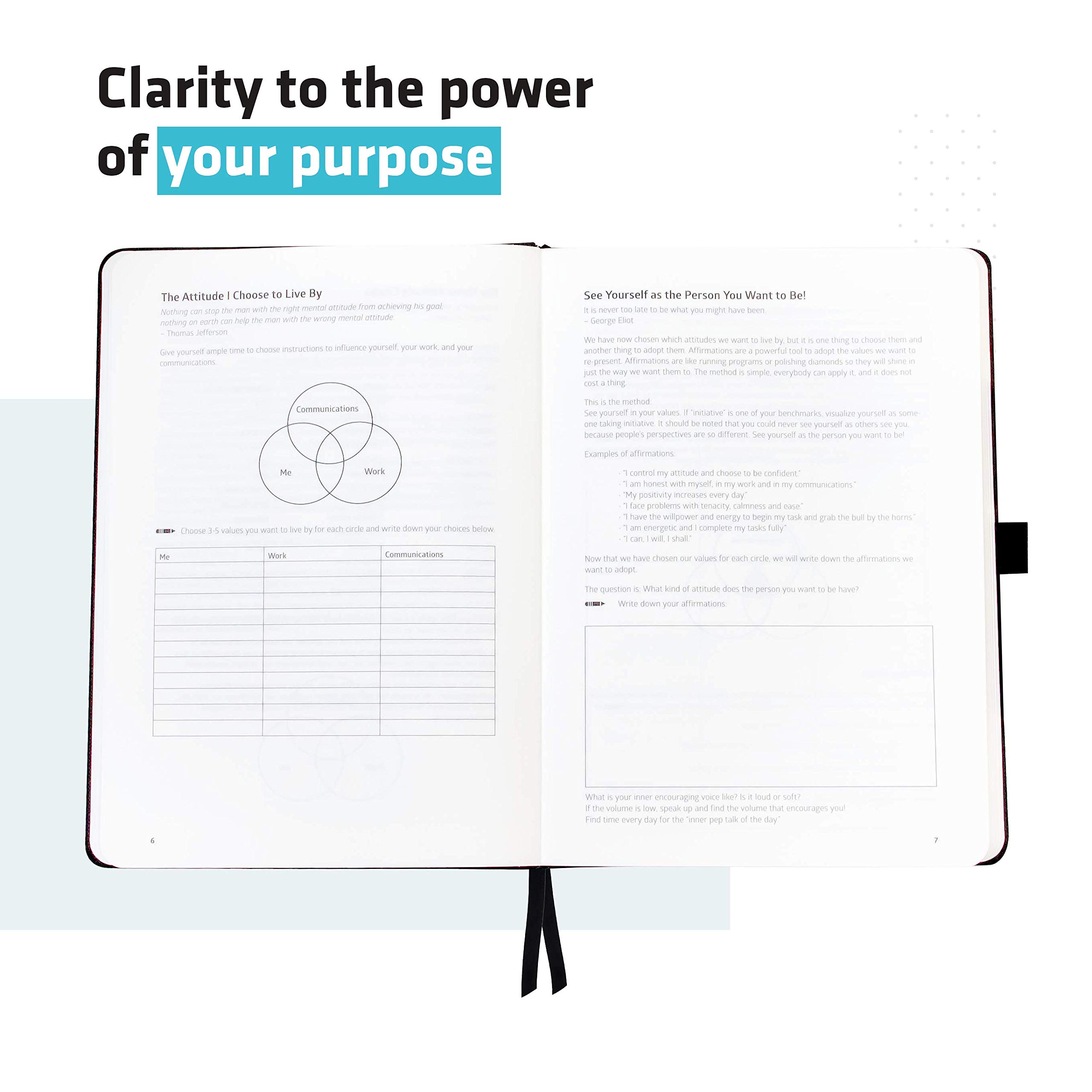 Action Day 2025 Weekly Planner - Productivity Planner with To-Do Lists, Goal Tracking & Project Management - 8x11 Dated Daily Diary (Black) - Perfect for Professionals, Students & Busy Moms