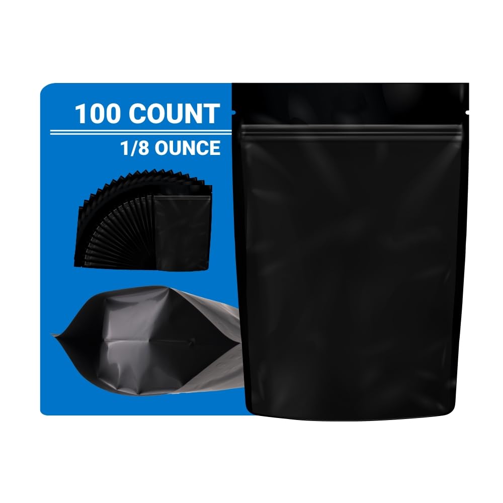 Premium Mylar Bags for Food Storage - 100 Count 5.25