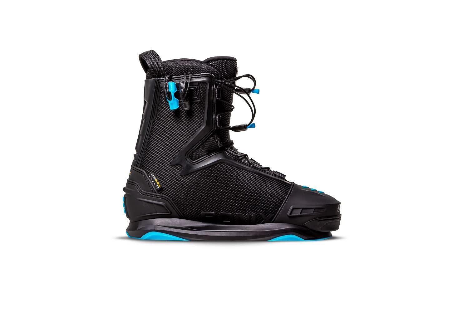 Ronix Wakeboard Boot One - Intuition - Carbitex/Azure Blue - Size 8 | Premium Wakeboarding Shoes for Men & Women | Perfect for Water Sports, Boating & Lake Adventures