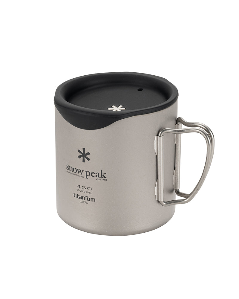 Premium Titanium Double-Walled 450ml Coffee Mug Set - Ideal for Camping, Travel & Outdoor Adventures