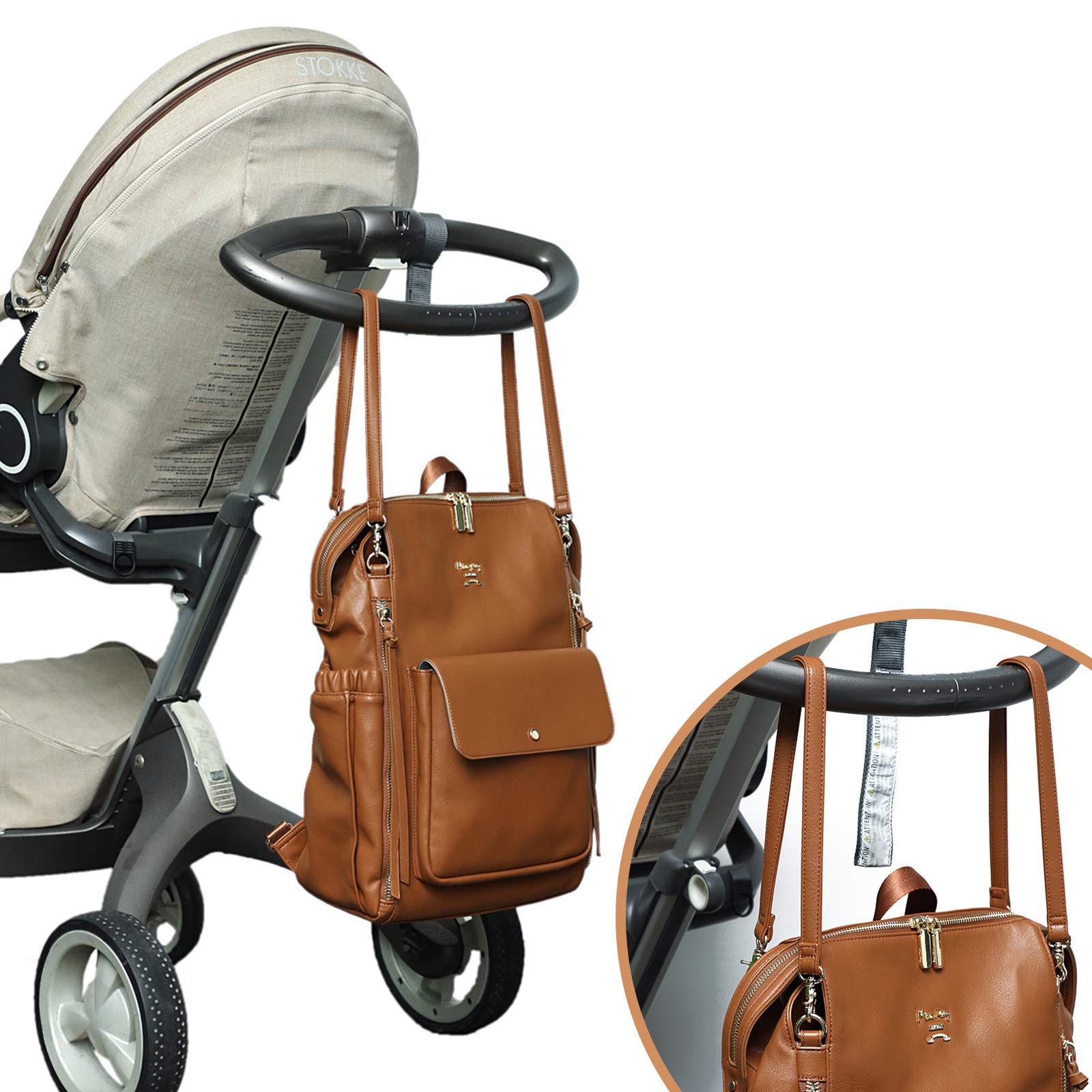 Miss Fong Diaper Bag Backpack - Large & Mini Baby Diaper Bags with Built-in Organizer | Perfect for Travel, Daycare & On-the-Go Parents