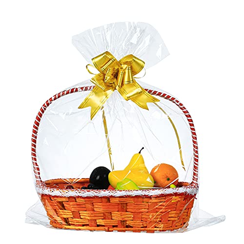 clear bag/ golden bowknot