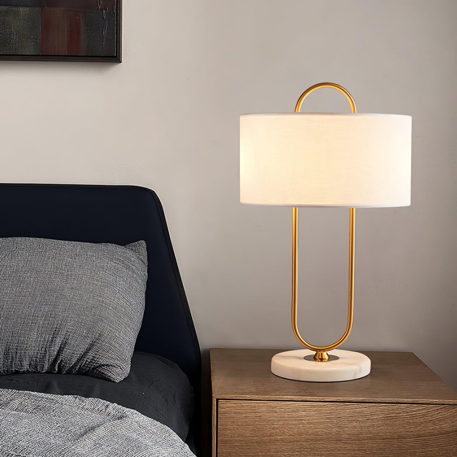 Warner Table Lamp - Modern LED Bedside Lamp with USB Port, Adjustable Brightness for Bedroom, Living Room, and Office | Perfect for Reading, Working, and Relaxing