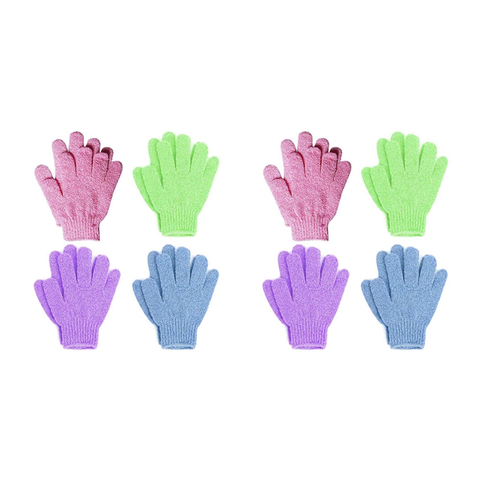 8 Pair Exfoliating Shower Gloves for Deep Cleansing & Body Scrub - Massage & Skin Renewal for Spa, Bath & Home Use