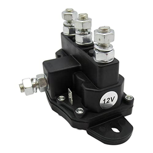 12V Relay Winch Motor Reversing Solenoid Switch 214-1211A51 214-1211A61 - Heavy Duty ATV UTV Winch Control for Off-Road Vehicles & Marine Applications