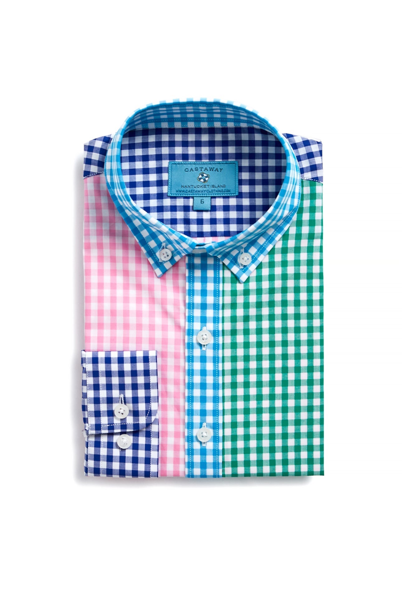 James Shirt Party Gingham Panel Button Down Shirt for Men - Casual & Formal Wear - Perfect for Office, Date Night & Summer Outings