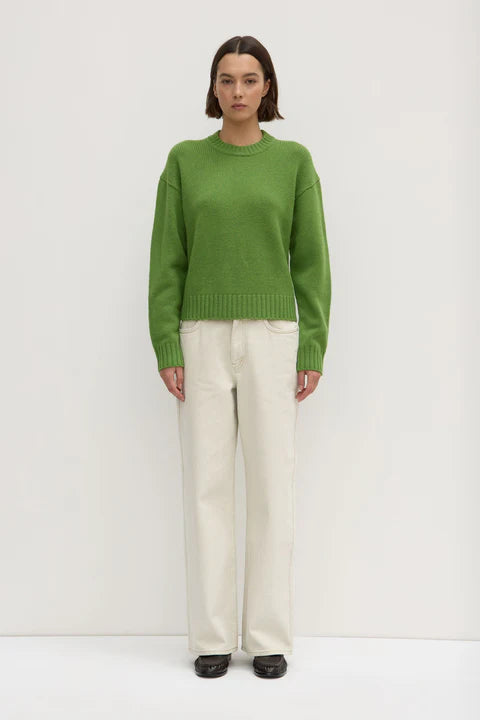 Beau Tarragon Merino Knit Sweater for Women - Soft & Warm Wool Pullover - Perfect for Fall & Winter Outfits, Office Wear & Casual Style