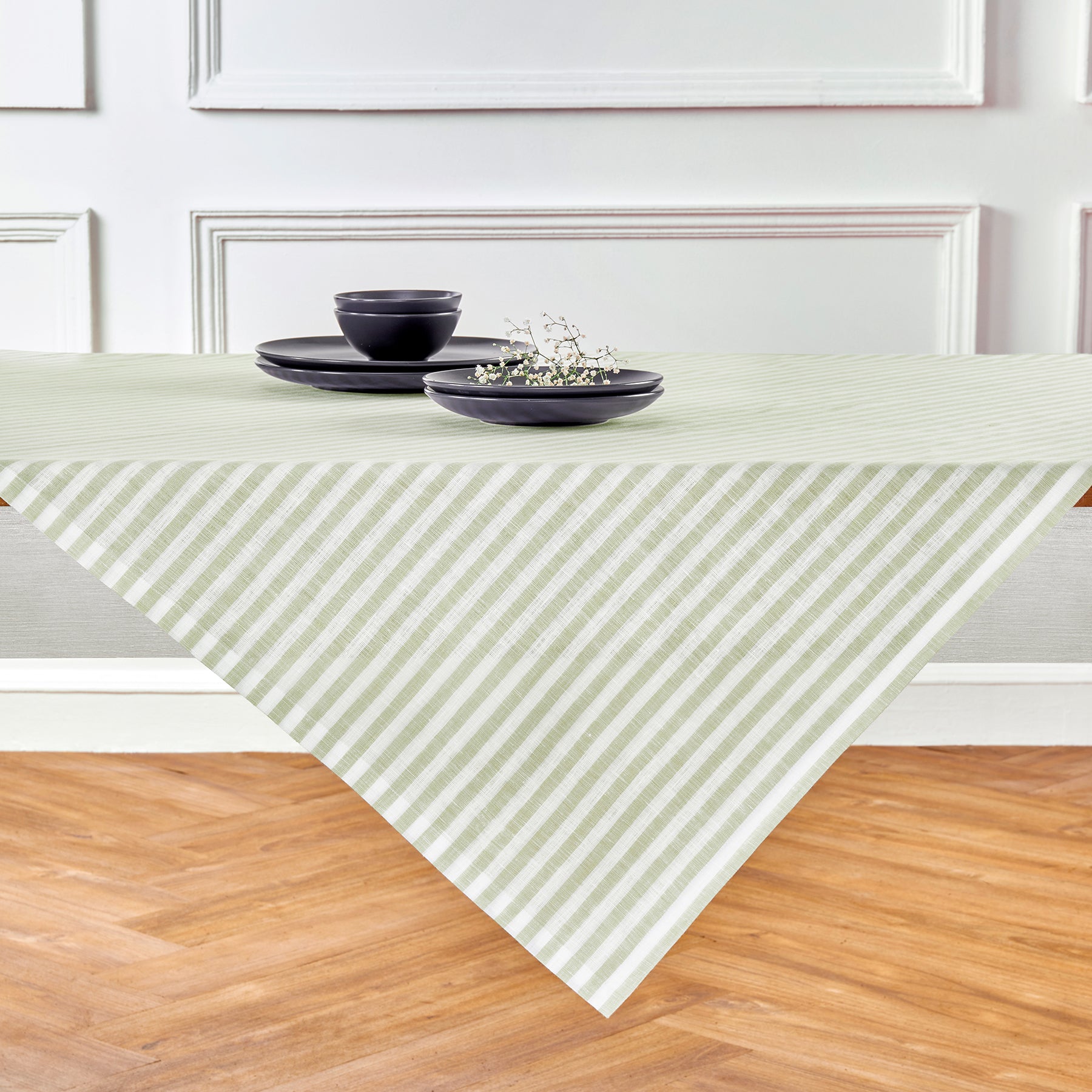 Natural and White Amalfi Stripe