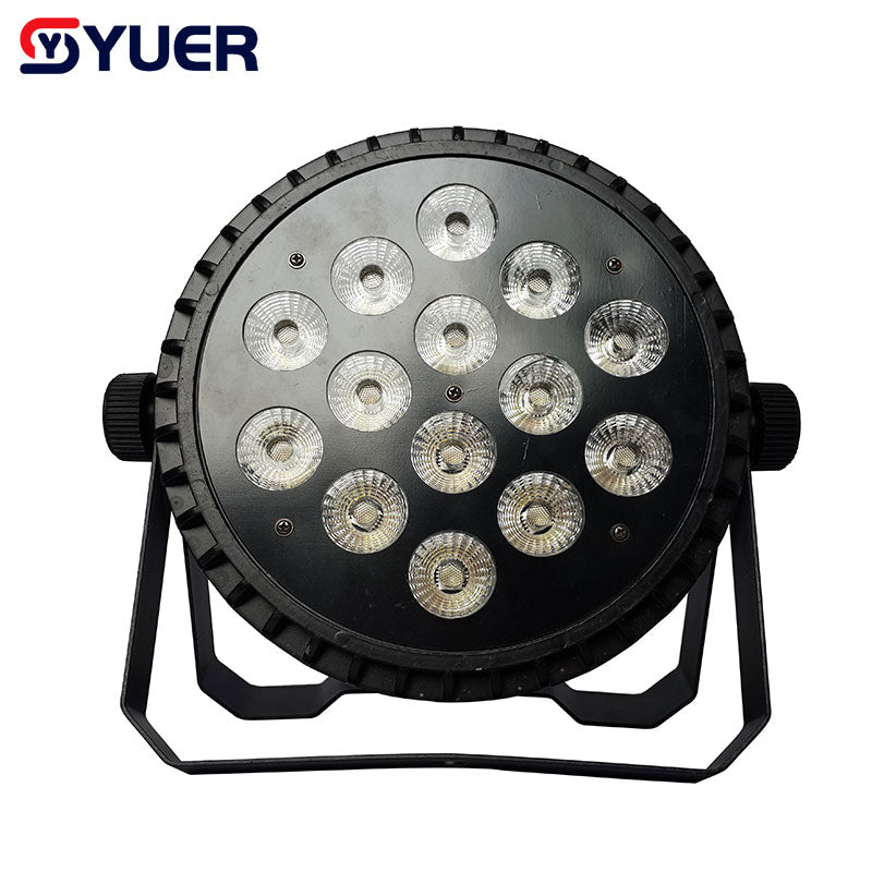 YUER™ Die Cast Aluminum LED Par Light - 14x10W RGBW 4in1, 14x15W RGBWA 5in1, 14x18W RGBWA+UV 6in1 - DMX Stage Lighting for Parties, KTV, Disco, DJ Shows & Professional Events - High Power Business Lighting for Clubs, Concerts & Stage Performances