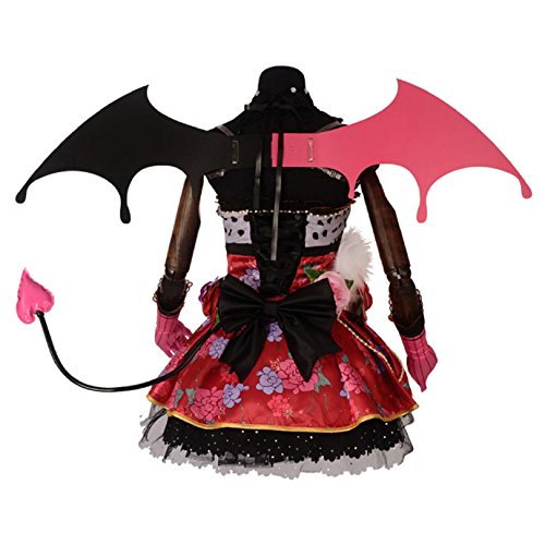 Anime Nico Tojo Cosplay Costume - Sexy Demon Dress Full Set for Halloween, Cosplay Events & Anime Conventions