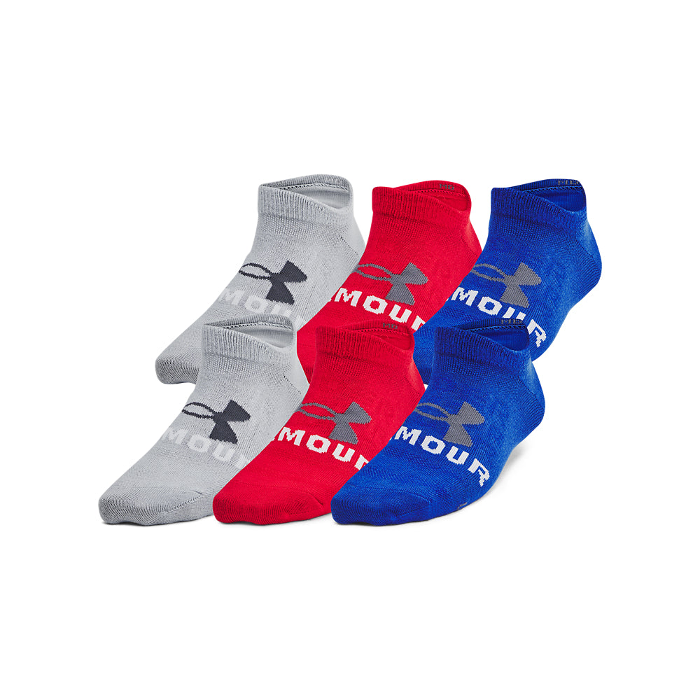 Under Armour Youth Essentials 6-Pack No-Show Socks for Boys & Girls - Breathable Athletic Socks for School, Sports & Everyday Wear