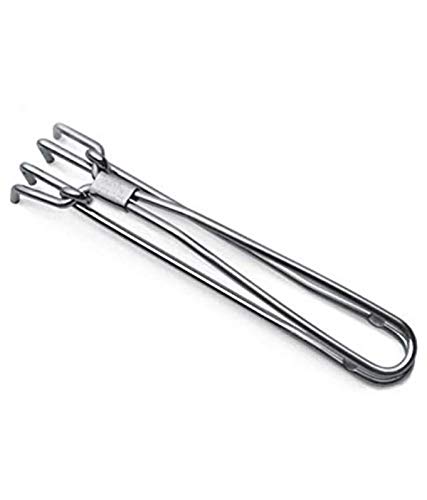 Stainless Steel Surgical Forceps - 15cm Precision Kitchen Tongs for Cooking, BBQ, and Medical Use | Durable & Hygienic for Home, Restaurant, and Clinic