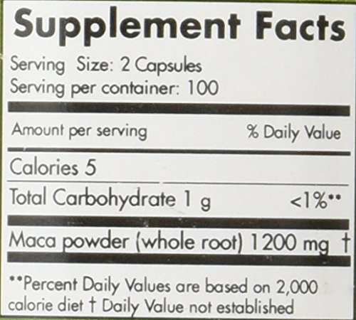 Organic Maca Root Capsules 200 Count - Energy, Stamina & Hormone Balance Supplement for Men & Women - Perfect for Workout, Stress Relief & Daily Wellness
