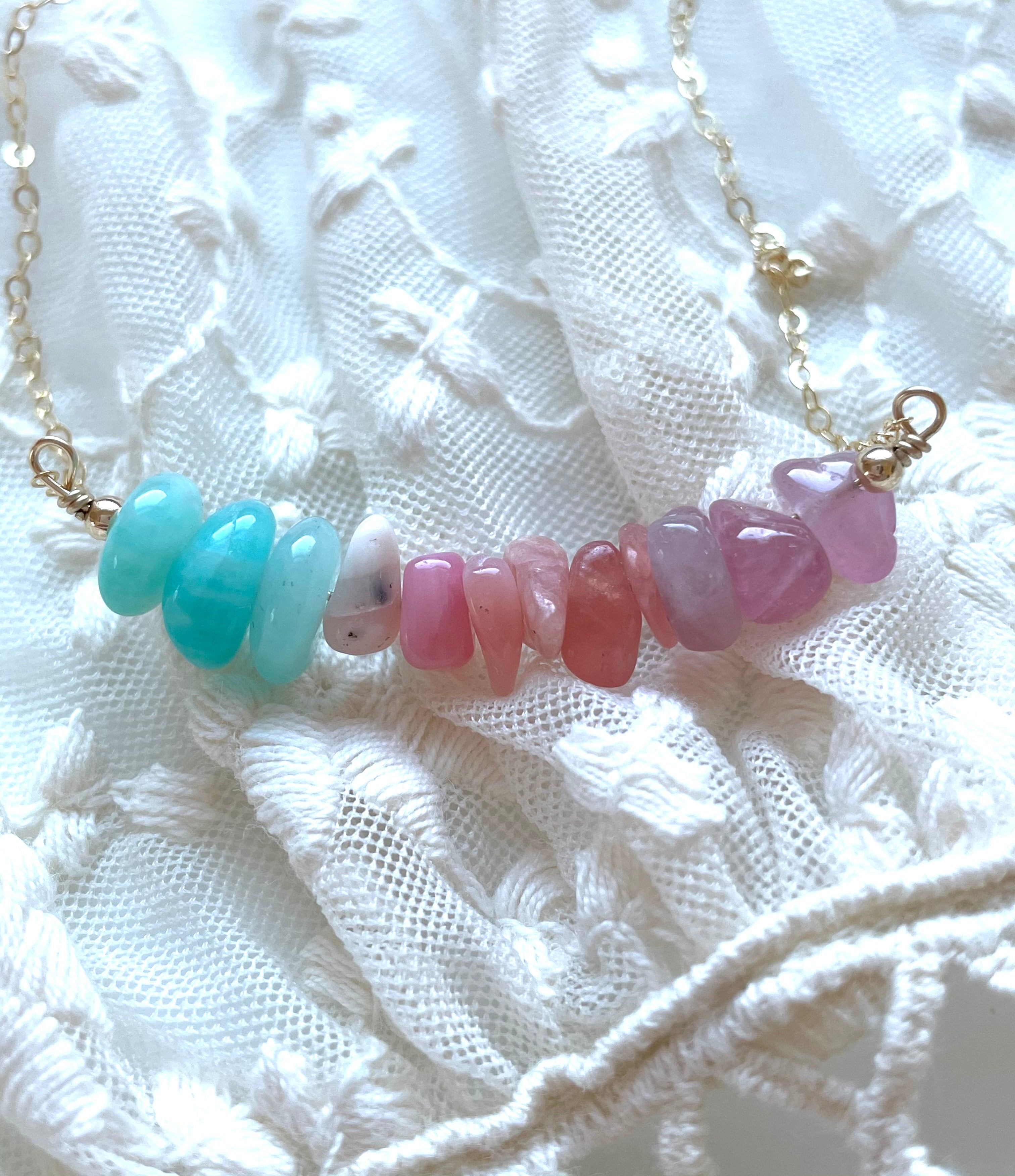 Self Love Crystal Healing Necklace - Rose Quartz Heart Chakra Pendant for Women, Energy Balance & Emotional Healing - Perfect for Meditation, Yoga & Spiritual Gifts