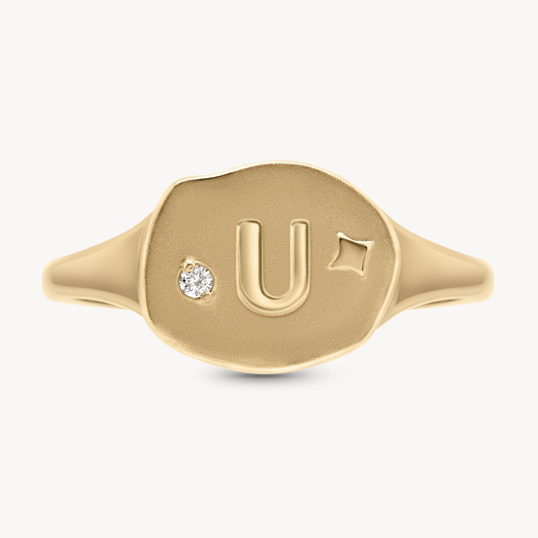Athena Initial Ring - Personalized Silver Name Ring for Women, Custom Engraved Jewelry Gift - Perfect for Birthdays, Anniversaries & Everyday Wear
