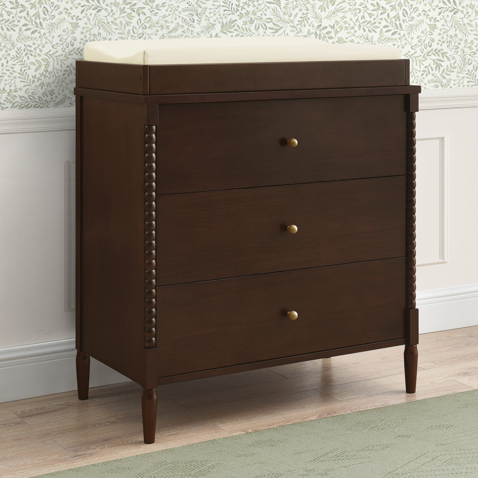 Lily 3 Drawer Dresser with Interlocking Drawers - Sturdy Bedroom Storage Furniture for Clothes, Toys & Organizing - Perfect for Kids Room, Nursery or Dormitory