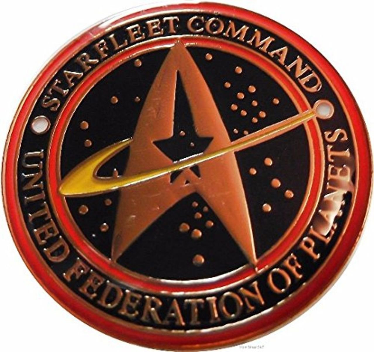 Star Trek Sci-Fi Series Star Fleet Command United Federation of Planets Enamel Pin - Perfect for Cosplay, Collectors & Trekkie Gifts