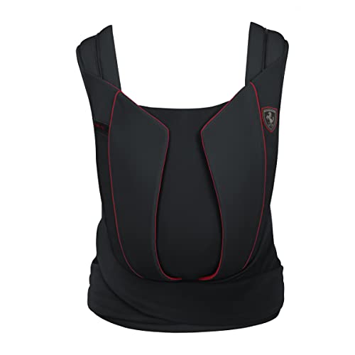 Cybex Yema Tie Ferrari Baby Carrier - Premium Infant Carrier for Newborns & Toddlers, Ergonomic Design, Adjustable Straps, Black - Perfect for Travel, Hiking & Daily Use