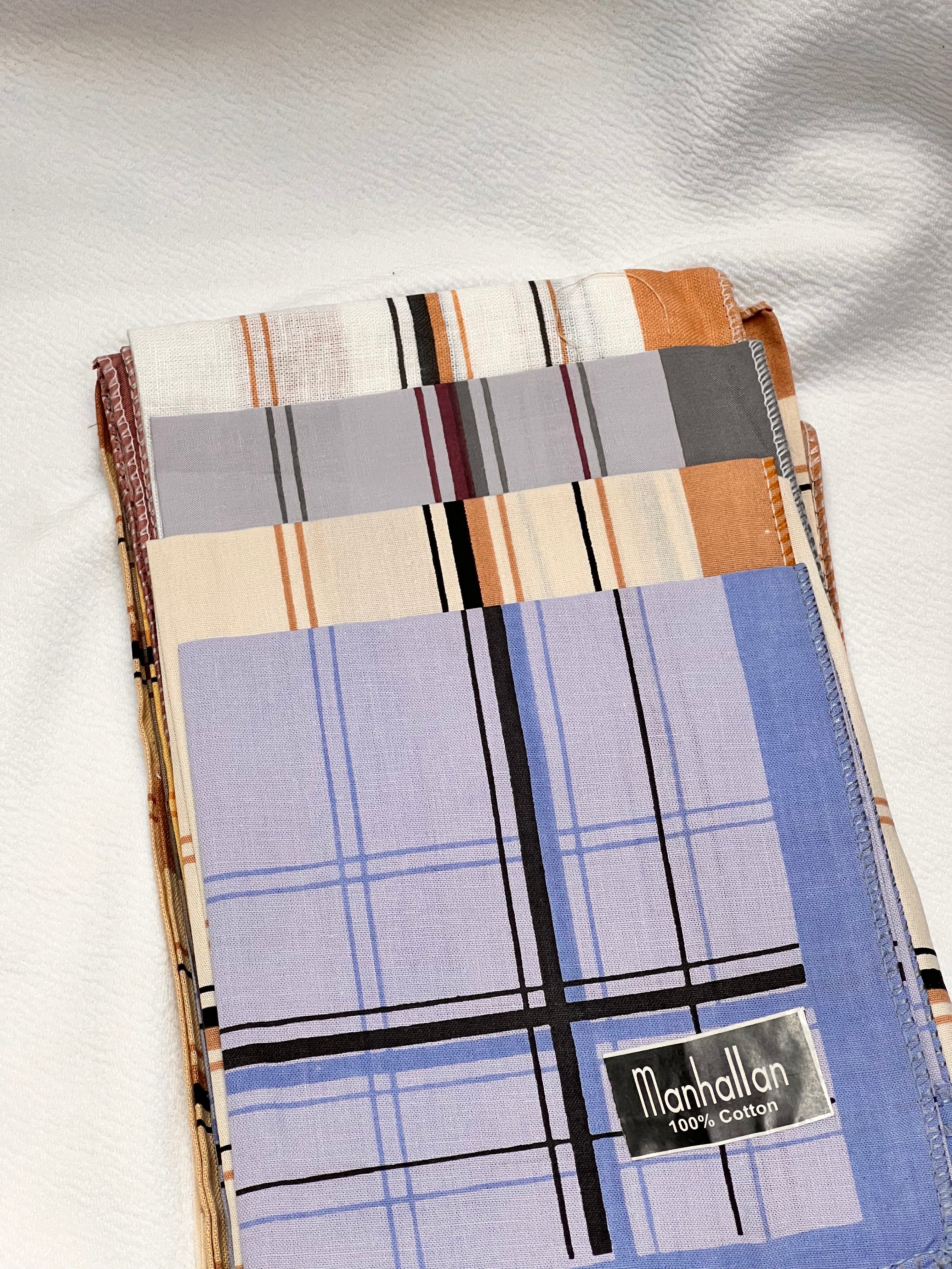 Premium Cotton Handkerchief Set - 12-Piece Mixed Color Pocket Squares for Men & Women - Perfect for Weddings, Parties & Everyday Use