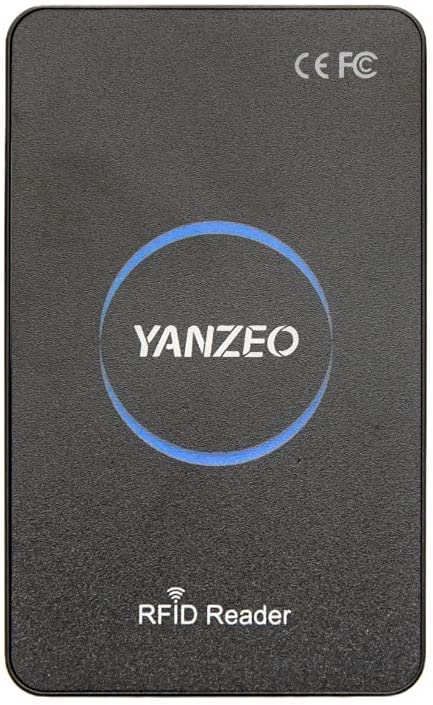 YANZEO SR360 UHF RFID Reader Writer 865MHz-915MHz Desktop Access Control System with Keyboard Emulation for POS, Warehousing & Inventory Management - Ideal for Retail Stores, Warehouse Tracking and Security Systems
