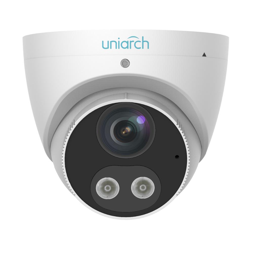 Uniarch 8MP HD Smart Security Camera with Motion Detection & Audio Alarm - Fixed Eyeball IP Camera for Home & Business Surveillance (Model: IPC T1P8 AF28KC) - Indoor/Outdoor Use, Night Vision, Weatherproof