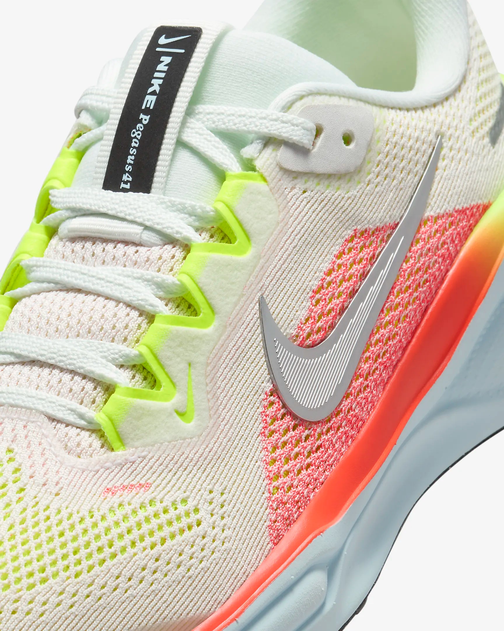 Nike Kids Air Zoom Pegasus 41 Running Shoes - Summit White/Chrome Bright Crimson - Lightweight Cushioned Sneakers for Boys & Girls - Perfect for School, Sports & Daily Activities