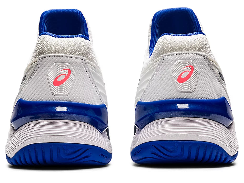 ASICS Women's Court FF 2 Tennis Shoes - White/Lapis Lazuli - Lightweight Performance Sneakers for Women's Tennis & Court Sports