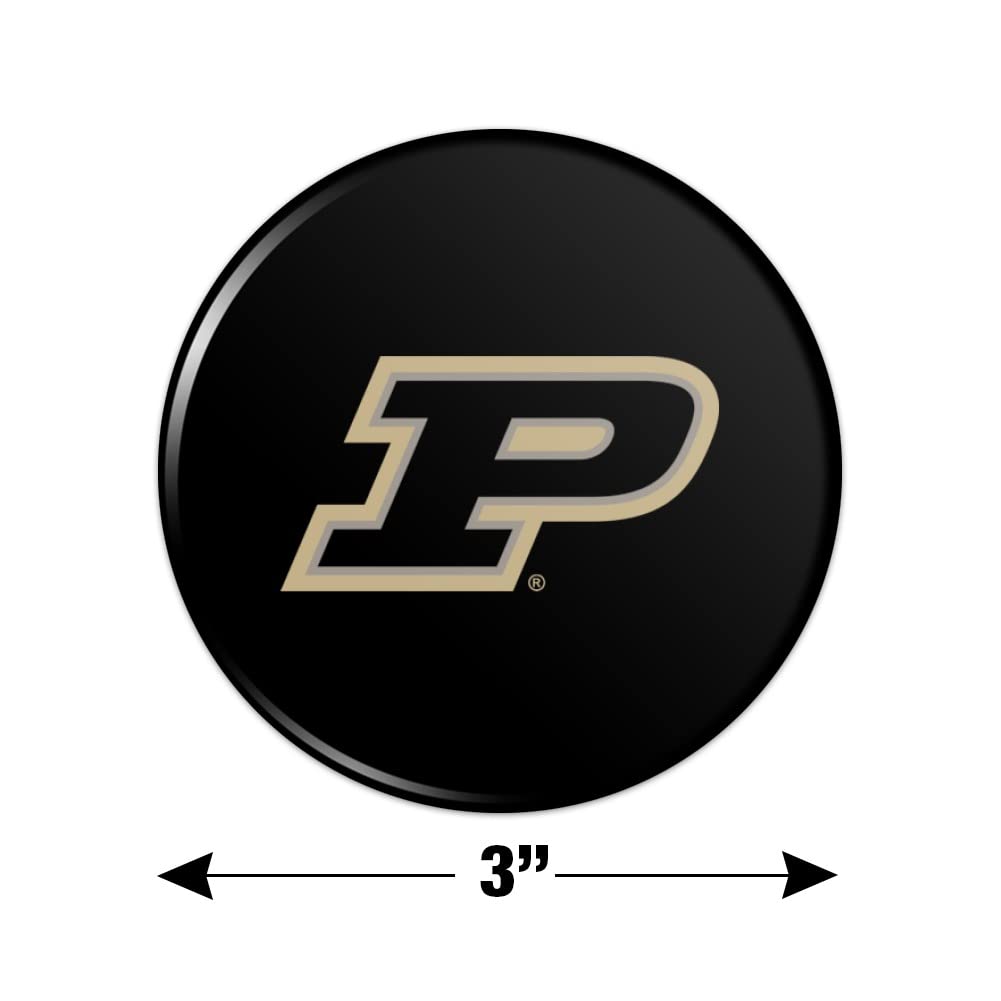 Purdue Boilermakers Logo Refrigerator Magnet - Strong Kitchen & Locker Button Magnet for Fridge, Office, School, and Dorm Decor - Show Your Team Spirit!