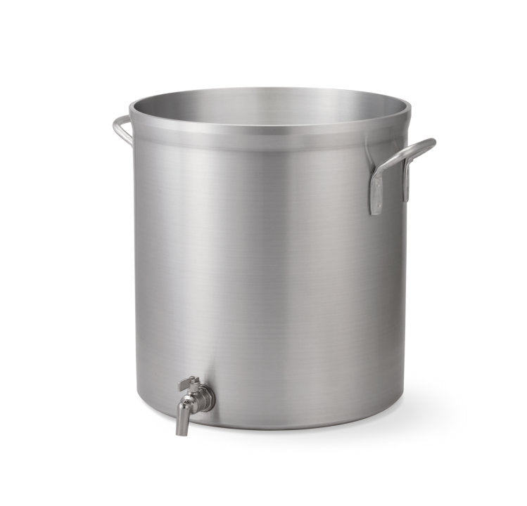 Vollrath 32 Quart Stainless Steel Stock Pot with Faucet - Commercial Grade Cooking Pot for Restaurants, Catering & Large Batch Meal Prep