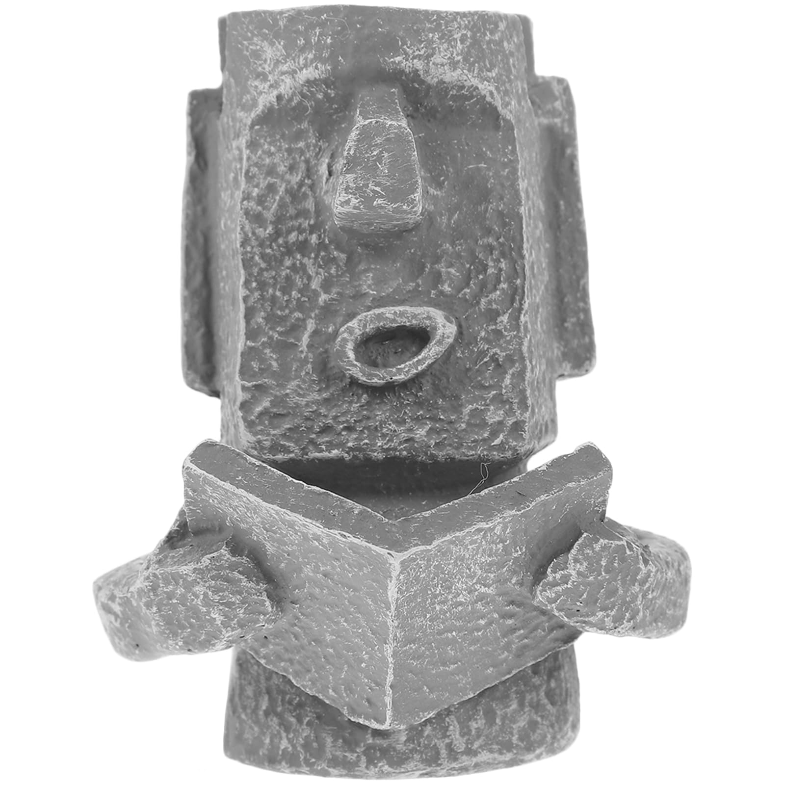 DOITOOL Moai Glasses Holder Stand - Easter Island Inspired Eyeglass & Sunglass Display - Natural Granite Finish Desk Organizer for Home & Office Decor | Perfect for Reading, Working & Displaying Eyewear