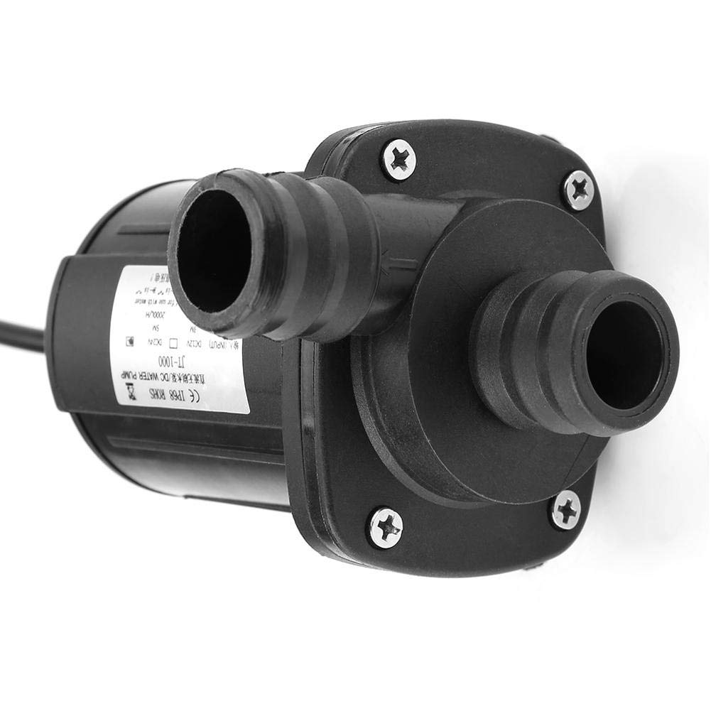 JT-1000A-12 Adjustable Speed Brushless Water Pump - 1500L/H Flow Rate, 12V DC Strong Suction Mini Water Pump for Aquariums, Fountains & Hydroponics