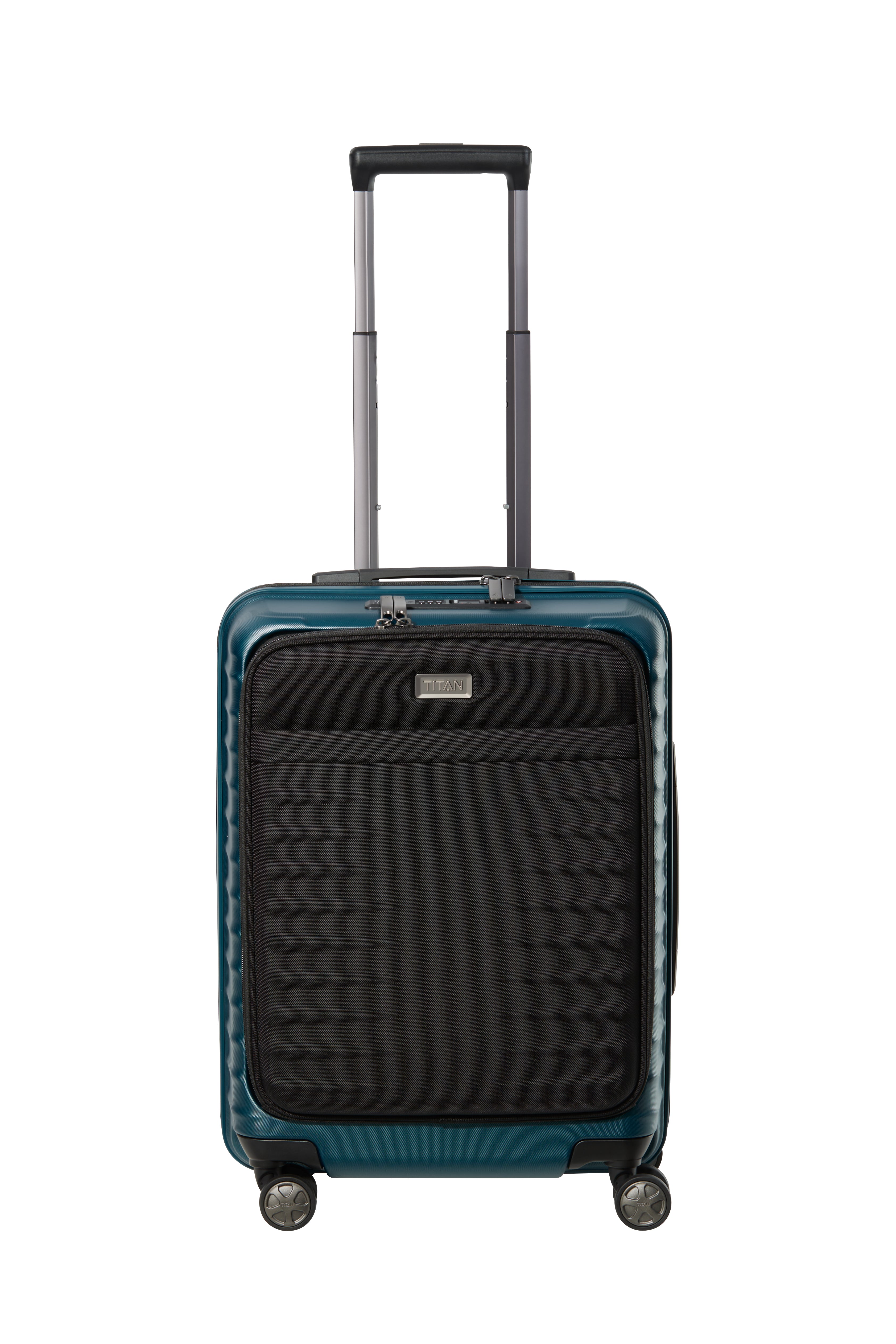 Titan LITRON Trolley S Carry On Luggage with Front Pocket - Lightweight Expandable Suitcase for Business Travel & Weekend Getaways