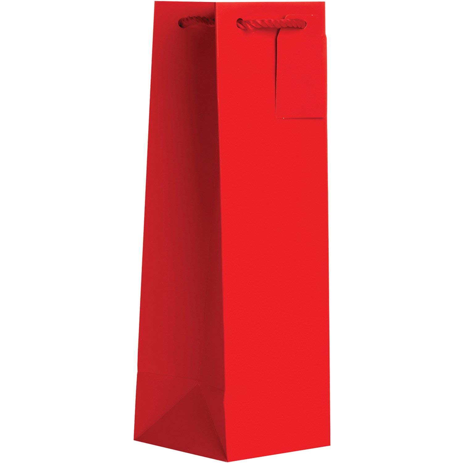 Jillson Roberts Matte Red Wine Bottle Gift Bags - 12 Pack for Champagne, Liquor & Party Favors - Perfect for Weddings, Holidays & Corporate Events